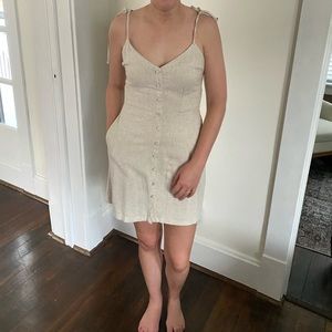 Abercrombie linen blend dress